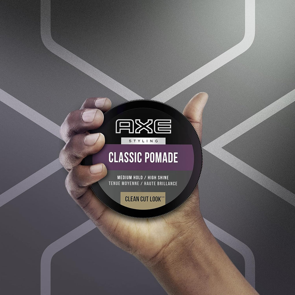 Axe Pomade: Medium Hold and Natural Finish for Easy Styling, 2.64Oz (2 Count)