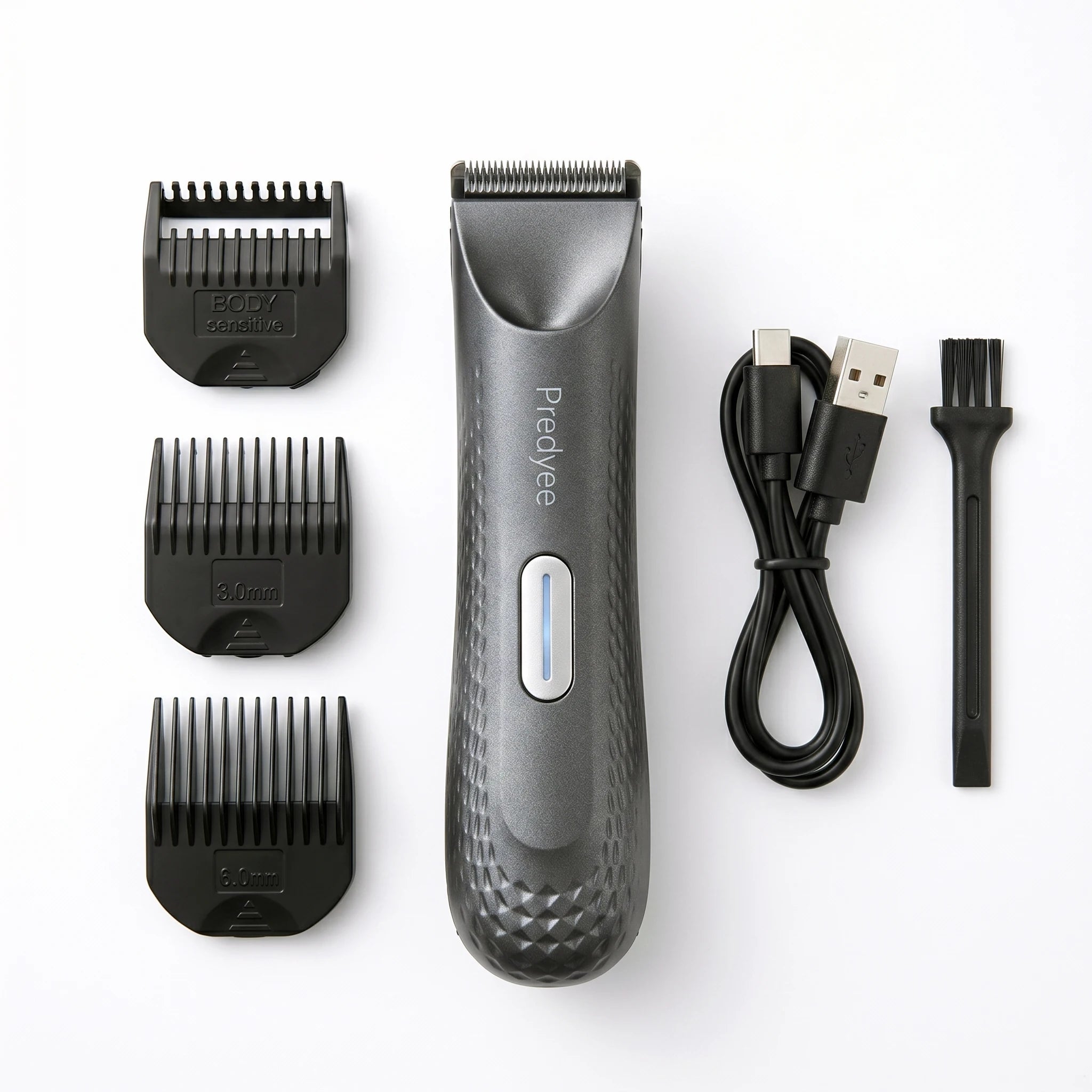 Electric Trimmer for Men'S Groin Hair: Versatile Body Groomer and Waterproof Pubic Hair Trimmer with Replaceable Ceramic Blade